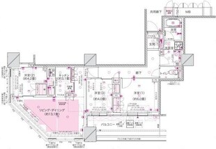 ブランズタワー大阪本町の物件間取画像